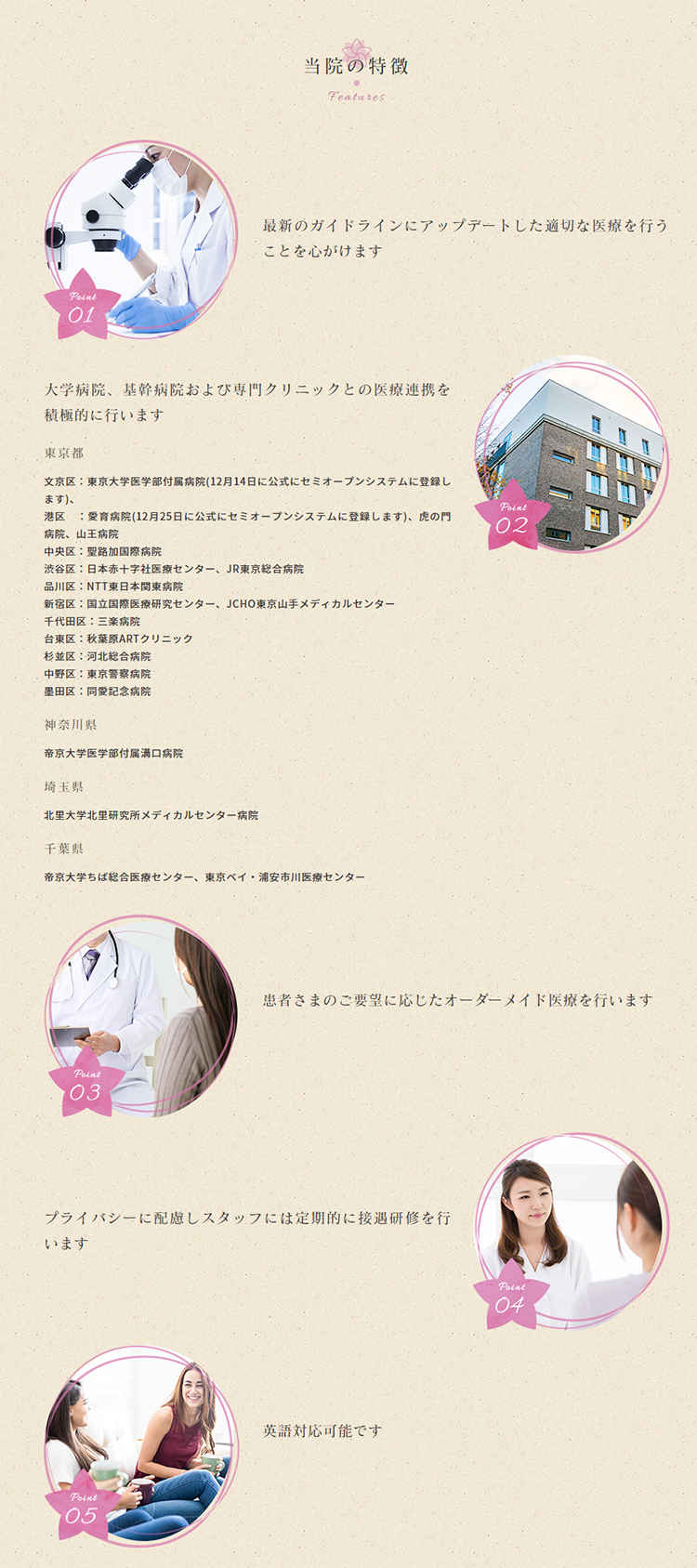 まつみレディースクリニック三田のお知らせ内容